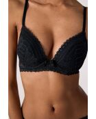 Zwarte Panama push-up bh met beugel
