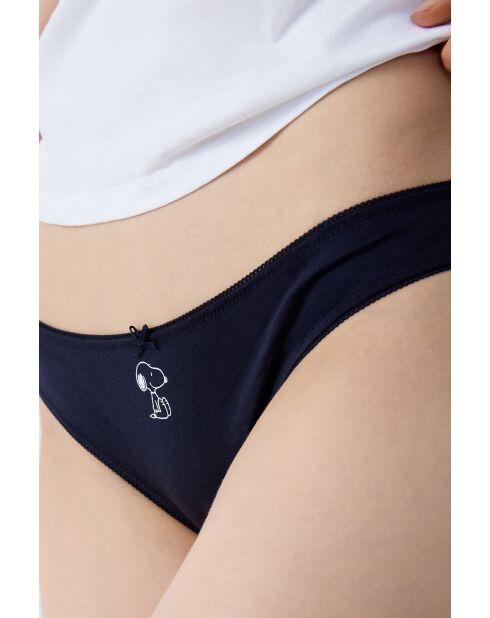 Lot de 3 culottes Jackie Snoopy bleu ciel