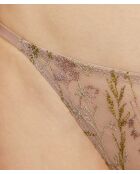 Taupefarbenes Höschen mit Louange-Netzstoff