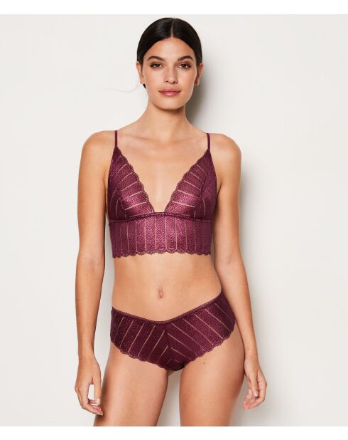 Soutien-gorge sans armatures Illusions prune