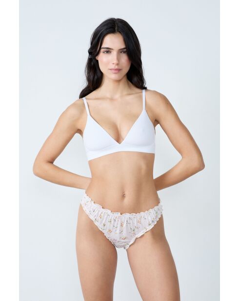 Weißes Trefle-Höschen