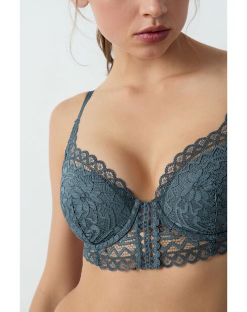 Anthrazitfarbener Bügel-BH Nr. 4 Dream