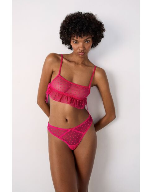 Voleuse fushia bh zonder beugel