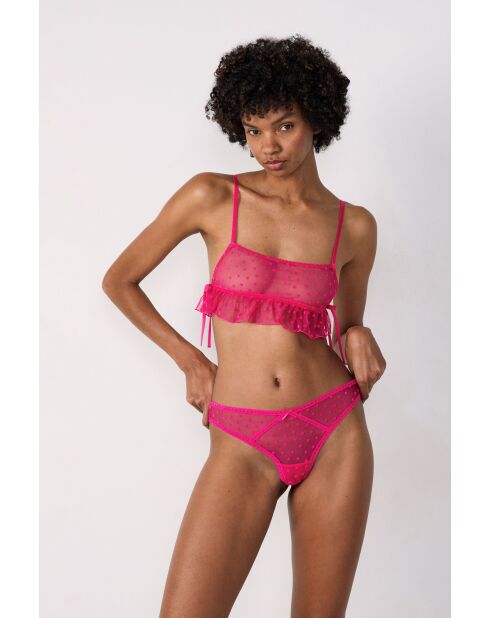 Voleuse fushia bh zonder beugel
