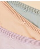 Packung mit 3 mehrfarbigen Yasmine Lace Pastel SP Slips