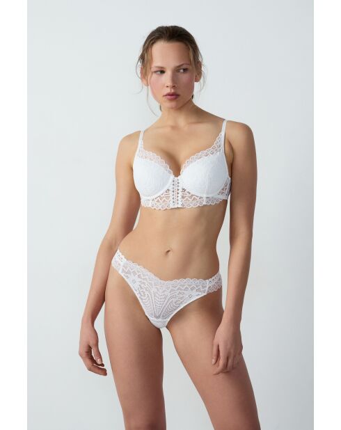 Cremefarbener BH mit Bügel Nr. 4