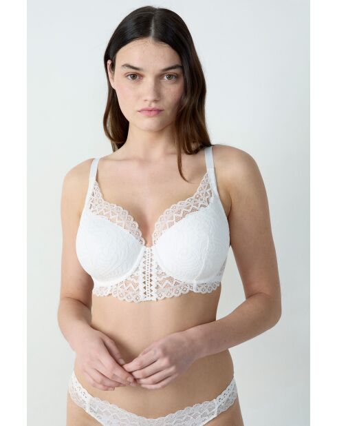 Cremefarbener BH mit Bügel Nr. 4