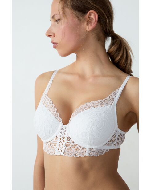 Cremefarbener BH mit Bügel Nr. 4