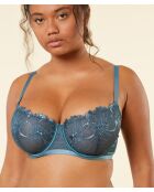 Sujetador Amaryllis con aros verde pato