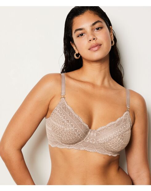 Soutien-gorge avec armatures Idole taupe