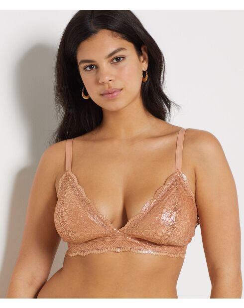 BH ohne Bügel mit abnehmbarem Polster Nr. 8 Idole Kupfer