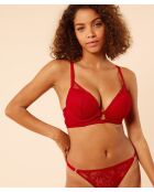 Sujetador con aros nº 5 rojo granada