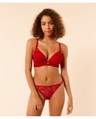 Sujetador con aros nº 5 rojo granada