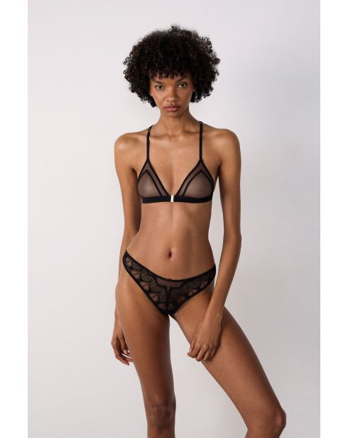 Reggiseno nero senza ferretto Narcisse