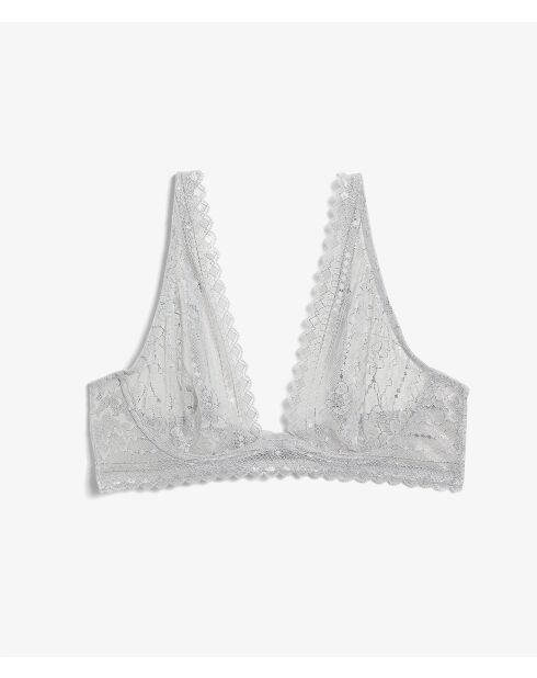Soutien-gorge avec armatures n°7 Panama argent