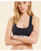 Sujetador negro sin aros Run