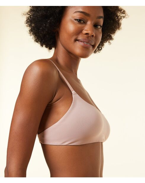 Perfekter BH ohne Bügel aus Baumwolle Hellrosa