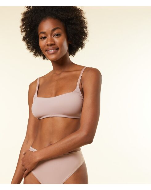 Perfekter BH ohne Bügel aus Baumwolle Hellrosa