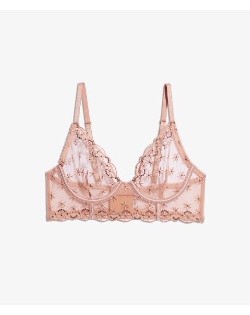 BH met beugel in roze parelmoer