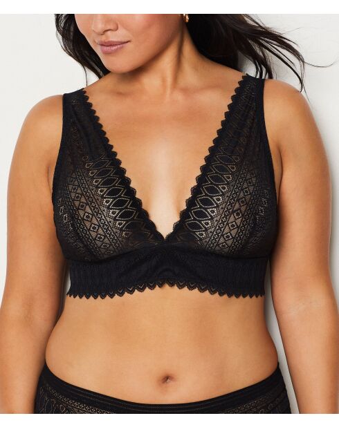 Bügel-BH Nr. 8 Schwarze Gravur