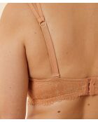 Beige beugelbeha met zonnebloem nr. 5