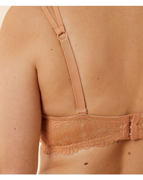 Beige beugelbeha met zonnebloem nr. 5