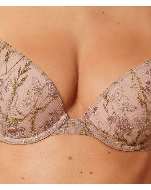 Louange Mesh Push-up-BH Nr. 2 mit Bügel in Taupe