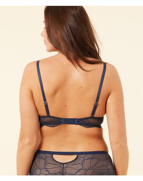 Flexi Lace marineblauwe beha met beugel