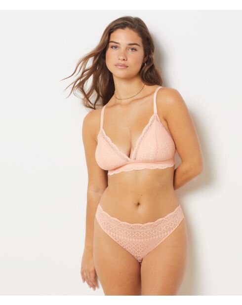 BH ohne Bügel mit abnehmbarem Polster Nr. 8 Idole Apricot