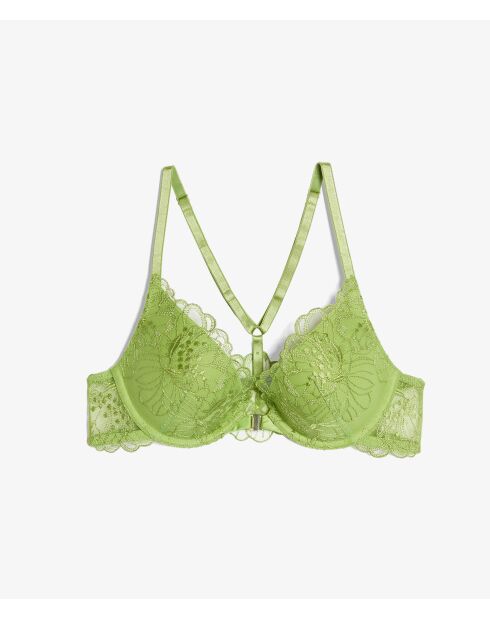 Sujetador Push-up Conquise anis con aros