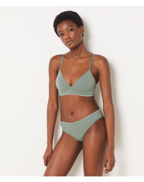 Happily khakifarbener, olivfarbener BH ohne