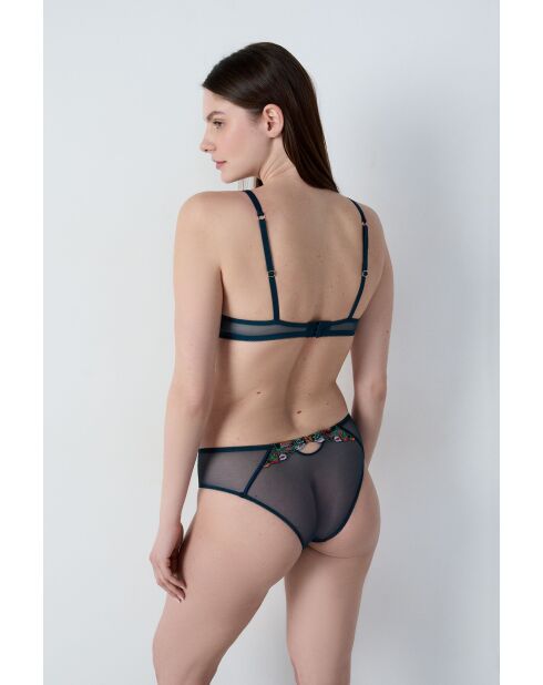 Gourmandise Grüner Push-up-BH mit Bügel