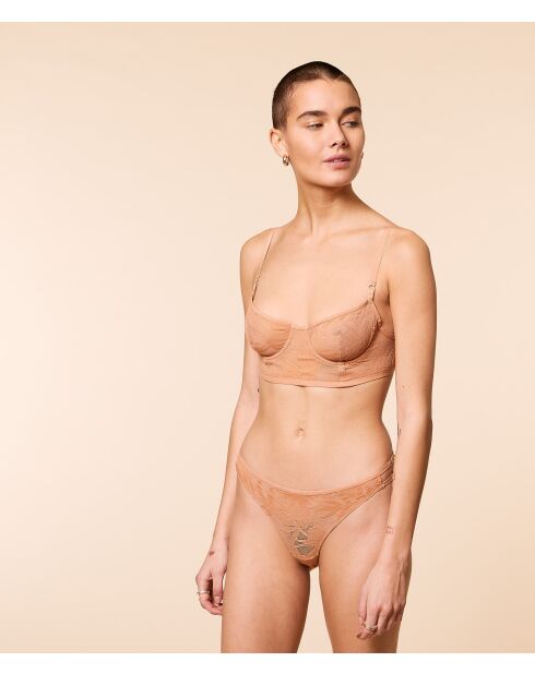 Soutien-gorge avec armatures Palme beige