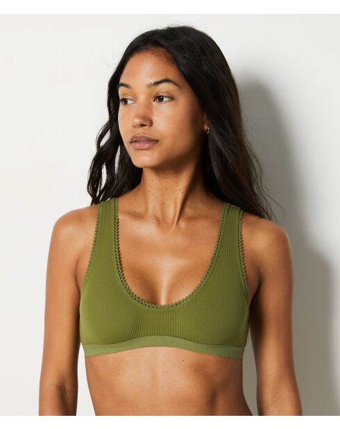 Khakifarbener BH mit Bügel Douce