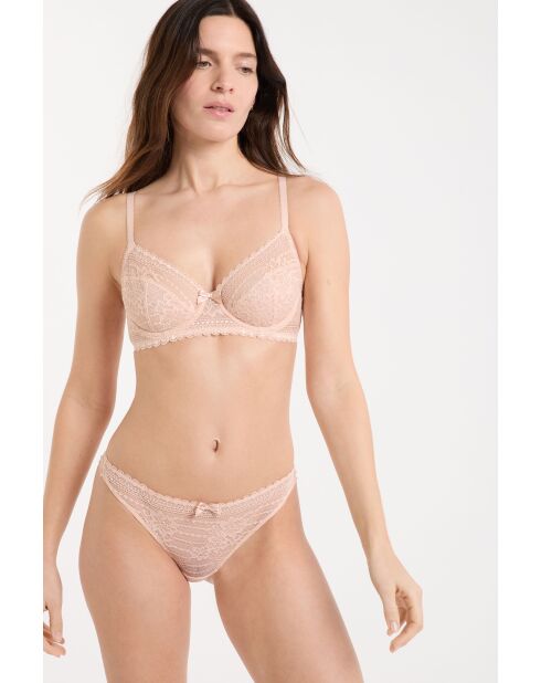 Sujetador Panama Blush con aros