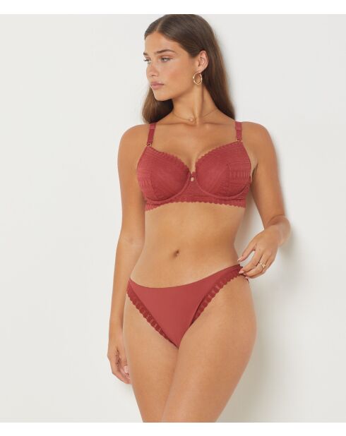 Sujetador con aros n°4 Diamant terracotta