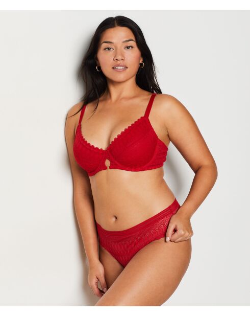 Soutien-gorge Minimizer avec armatures Gravure rouge
