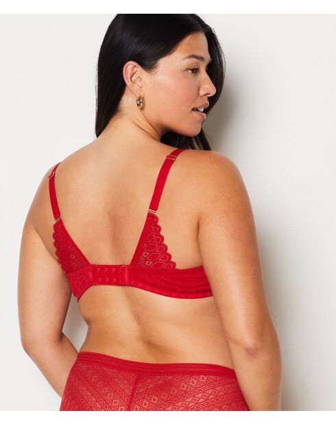 Soutien-gorge Minimizer avec armatures Gravure rouge