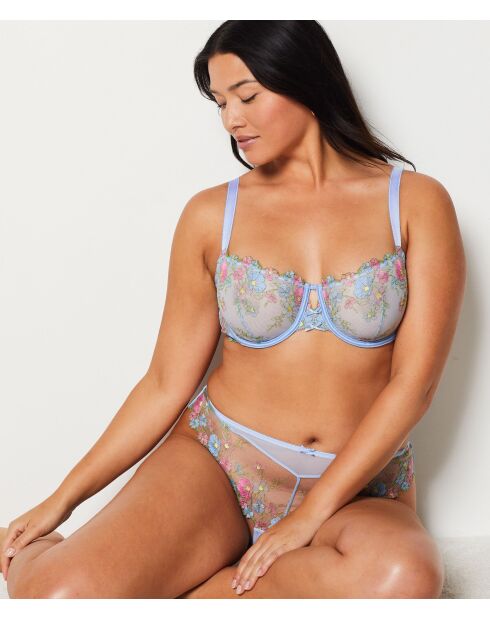 Wunderschöner lagunenblauer BH mit Bügel Nr. 9