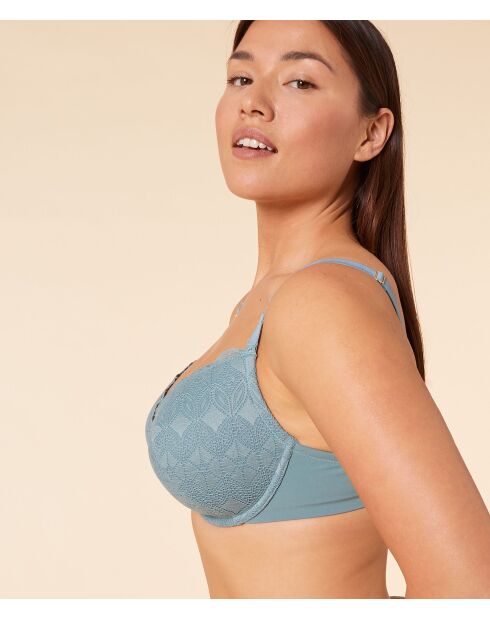 Himmelblaugrüner Bügel-BH Nr. 5