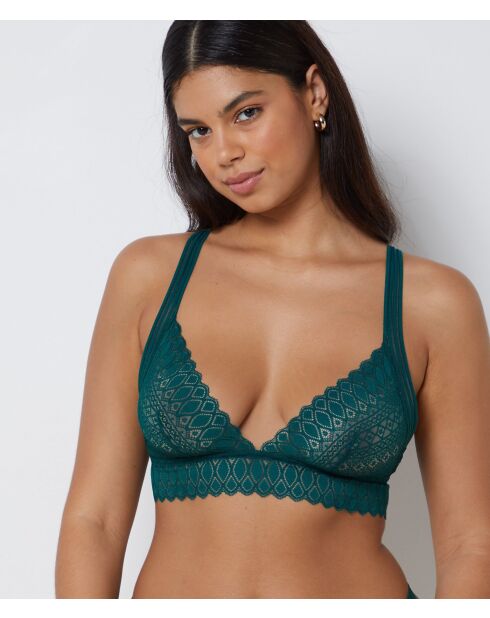 Rahmenloser BH Gravur tannengrün