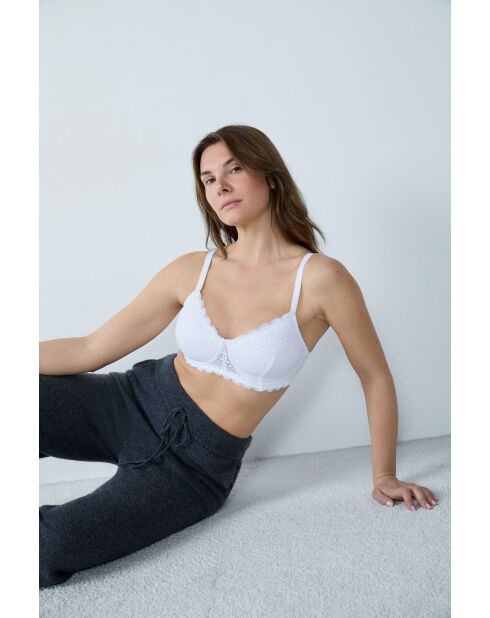 Sujetador blanco sin aros Cherie Post Op