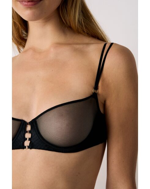 Sujetador negro medianoche con aros