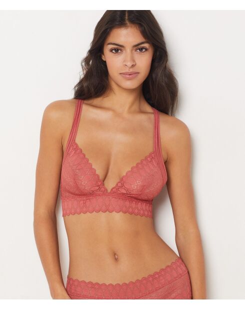 Soutien-gorge sans armatures Gravure terracotta