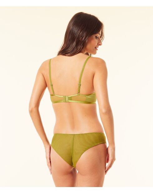 Sujetador Amaryllis verde con aros