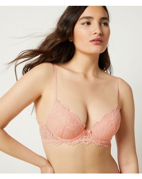 Success apricotfarbener Push-up-BH mit Bügel Nr. 2