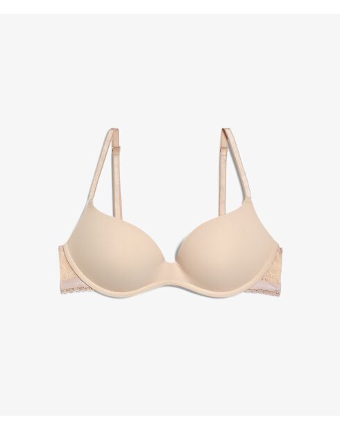 Zachte 360 beige push-up bh zonder beugel