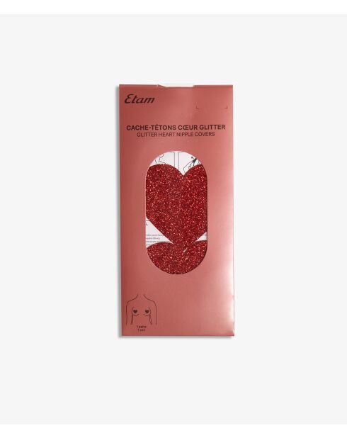 Petales Glitter rode tepelhoezen