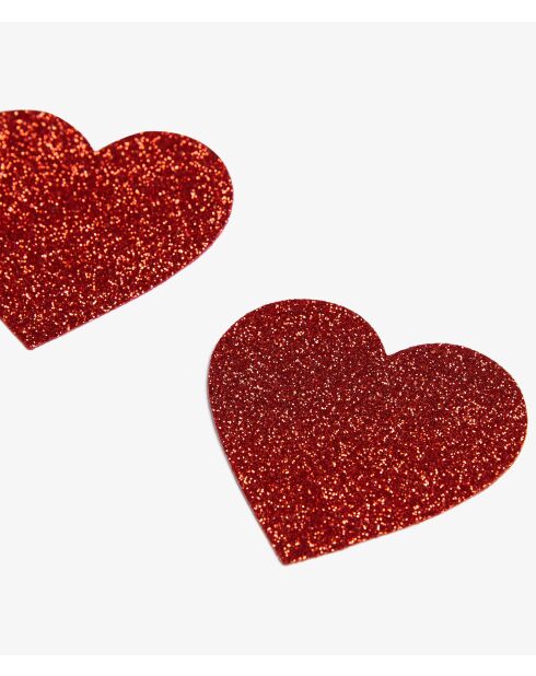 Petales Glitter rode tepelhoezen