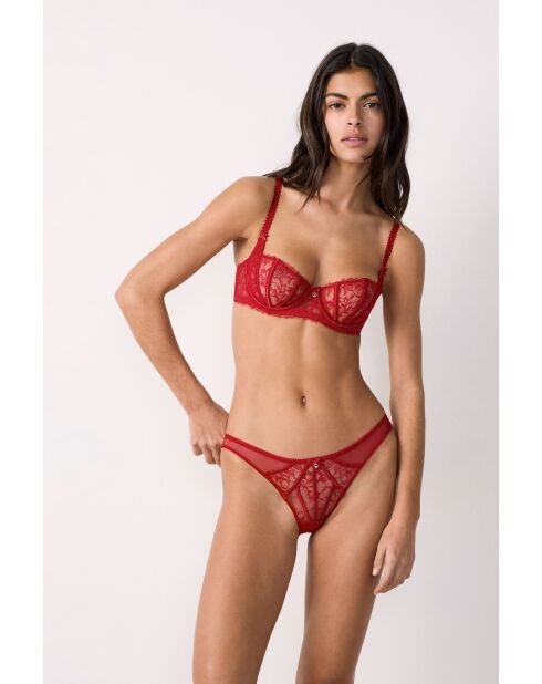 Soutien-gorge avec armatures Mascarade rouge